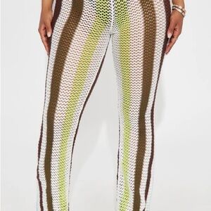 Striped Crochet Pants